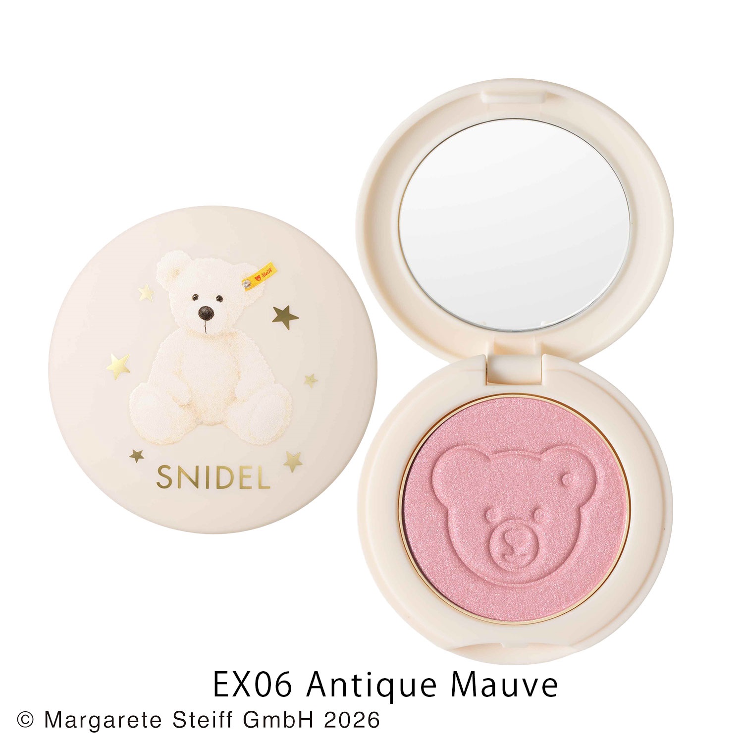 《予約開始》10月16日(金)10時～【SNIDEL BEAUTY】 スキン グロウ ブラッシュ n［EX06,EX07］＜Steiff collaboration＞EX06 Antique Mauve