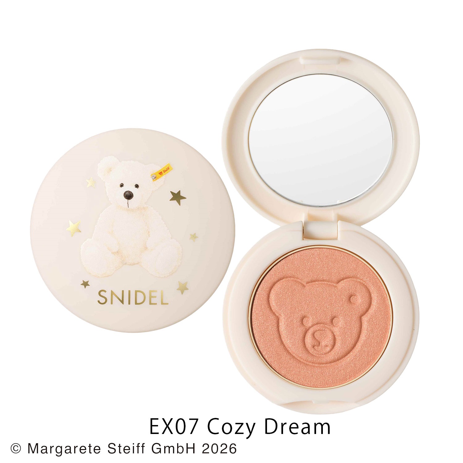 《予約開始》10月16日(金)10時～【SNIDEL BEAUTY】 スキン グロウ ブラッシュ n［EX06,EX07］＜Steiff collaboration＞(EX07 Cozy Dream-（10月下旬発送予定）)